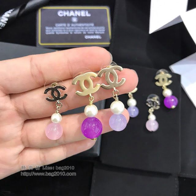 chanel耳環 香奈兒耳釘 小香耳環 熱銷款 小香經典Logo香奈兒耳釘  gzsc1478